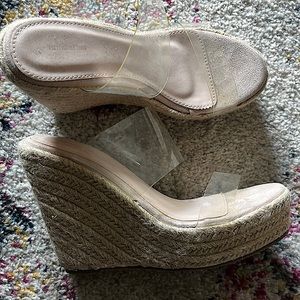 New, Never Worn PLT Beige Platform Sandals